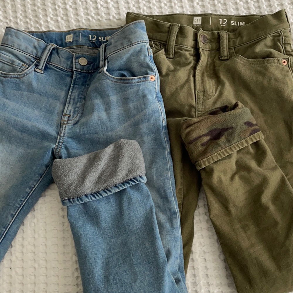 Pair of GAP Boys Fleece Lined Jeans